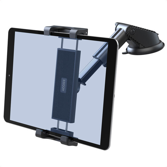 Accezz - Tablet houder auto - Dashboard of voorruit - Verstelbaar - Universeel - Black