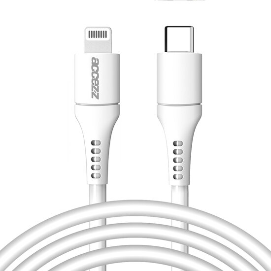 Accezz - Lightning naar USB-C kabel - MFi certified - 2 m - White