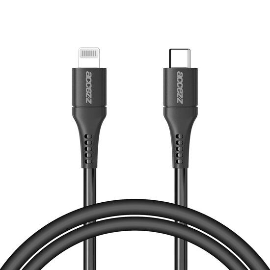 Accezz - Lightning naar USB-C kabel - MFi certified - 1 m - Black