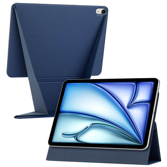 Accezz - High Stand case voor Apple iPad Air 11 inch (2025) M3 / (2024) M2 / Air 5 (2022) / Air 4 (2020) - Dark Blue