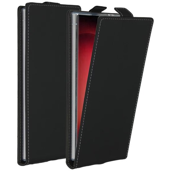 Accezz - Flipcase voor Samsung Galaxy S24 Ultra - Black