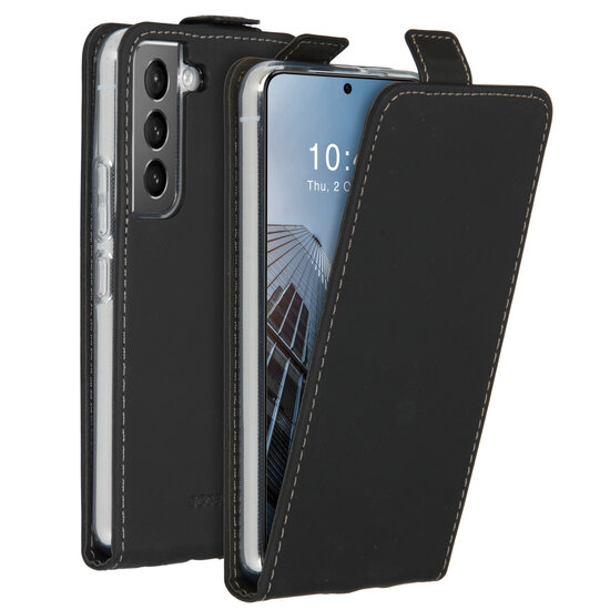 Accezz - Flipcase voor Samsung Galaxy S22 - Black