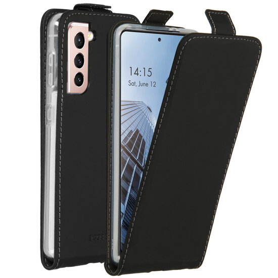 Accezz - Flipcase voor Samsung Galaxy S21 - Black