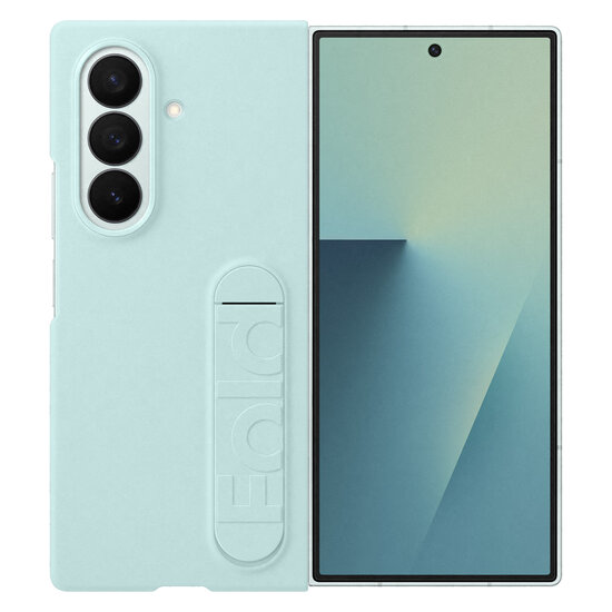 Samsung - Silicone Case met stand voor Samsung Galaxy Z Fold 7 - Mint
