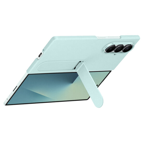Samsung - Silicone Case met stand voor Samsung Galaxy Z Fold 7 - Mint