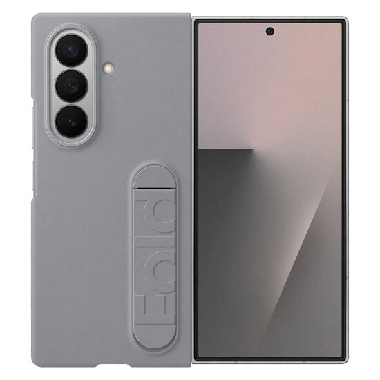 Samsung - Silicone Case met stand voor Samsung Galaxy Z Fold 7 - Grey