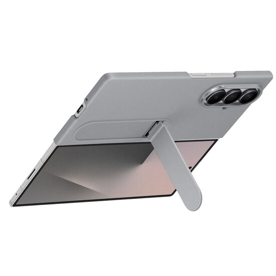 Samsung - Silicone Case met stand voor Samsung Galaxy Z Fold 7 - Grey