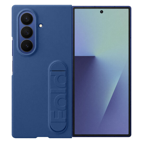 Samsung - Silicone Case met stand voor Samsung Galaxy Z Fold 7 - Blue