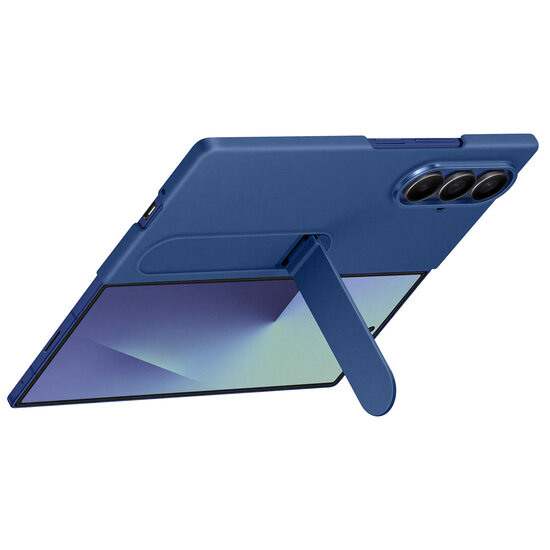 Samsung - Silicone Case met stand voor Samsung Galaxy Z Fold 7 - Blue