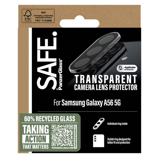 SAFE by PanzerGlass - Camera Lens Protector voor Samsung Galaxy A55 5G - Transparent