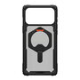 UAG - Plasma XTE Backcover MagSafe voor Apple iPhone 17 Pro - Black Pop Orange