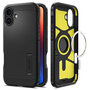 Spigen - Tough Armor Backcover MagSafe voor Apple iPhone 16 - Black