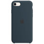Apple - Silicone Backcover voor Apple iPhone SE (2022 / 2020) / 8 / 7 - Abyss Blue