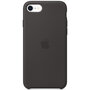 Apple - Silicone Backcover voor Apple iPhone SE (2022 / 2020) - Black