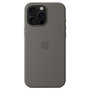 Apple - Silicone Backcover MagSafe voor Apple iPhone 16 Pro Max - Stone Grey