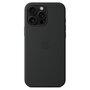 Apple - Silicone Backcover MagSafe voor Apple iPhone 16 Pro Max - Black