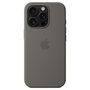 Apple - Silicone Backcover MagSafe voor Apple iPhone 16 Pro - Stone Grey