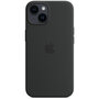 Apple - Silicone Backcover MagSafe voor Apple iPhone 14 - Midnight