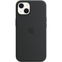 Apple - Silicone Backcover MagSafe voor Apple iPhone 13 - Midnight