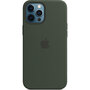 Apple - Silicone Backcover MagSafe voor Apple iPhone 12 Pro Max - Cypress Green