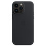 Apple - Leather Backcover MagSafe voor Apple iPhone 14 Pro Max - Midnight