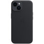 Apple - Leather Backcover MagSafe voor Apple iPhone 14 - Midnight