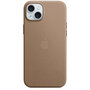 Apple - FineWoven Backcover MagSafe voor Apple iPhone 15 Plus - Taupe