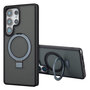 Accezz - Ring Stand Backcover met MagSafe voor Samsung Galaxy S25 Ultra - Black