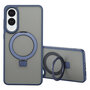 Accezz - Ring Stand Backcover met MagSafe voor Samsung Galaxy S25 Edge - Blue