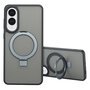 Accezz - Ring Stand Backcover met MagSafe voor Samsung Galaxy S25 Edge - Black