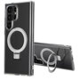 Accezz - Ring Stand Backcover met MagSafe voor Samsung Galaxy S24 Ultra - Transparent