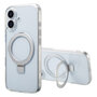 Accezz - Ring Stand Backcover met MagSafe voor Apple iPhone 17 - Transparent