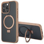 Accezz - Ring Stand Backcover met MagSafe voor Apple iPhone 15 Pro Max - Brown