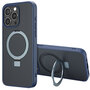 Accezz - Ring Stand Backcover met MagSafe voor Apple iPhone 15 Pro Max - Blue