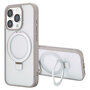 Accezz - Ring Stand Backcover met MagSafe voor Apple iPhone 15 Pro - Grey