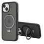 Accezz - Ring Stand Backcover met MagSafe voor Apple iPhone 15 Pro - Black