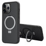 Accezz - Ring Stand Backcover met MagSafe voor Apple iPhone 13 Pro Max - Black