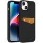 Accezz - Premium Leather Card Slot Backcover voor Apple iPhone 14 Plus - Black