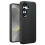 Accezz - MagSafe Leather Backcover voor Samsung Galaxy S25 Plus - Onyx Black
