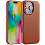 Accezz - MagSafe Leather Backcover voor Apple iPhone 16 Pro - Sienna Brown
