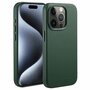 Accezz - MagSafe Leather Backcover voor Apple iPhone 15 Pro - Cedar Green