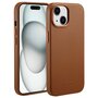 Accezz - MagSafe Leather Backcover voor Apple iPhone 15 - Sienna Brown