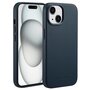 Accezz - MagSafe Leather Backcover voor Apple iPhone 15 - Nightfall Blue