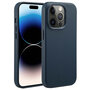 Accezz - MagSafe Leather Backcover voor Apple iPhone 14 Pro - Nightfall Blue