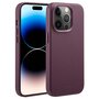 Accezz - MagSafe Leather Backcover voor Apple iPhone 14 Pro - Heath Purple