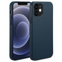 Accezz - MagSafe Leather Backcover voor Apple iPhone 12 (Pro) - Nightfall Blue