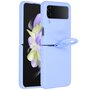 Accezz - Liquid Silicone Backcover voor Samsung Galaxy Z Flip 4 - Purple