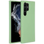 Accezz - Liquid Silicone Backcover voor Samsung Galaxy S23 Ultra - Green