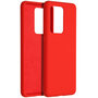 Accezz - Liquid Silicone Backcover voor Samsung Galaxy S20 Ultra - Red