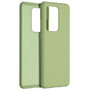 Accezz - Liquid Silicone Backcover voor Samsung Galaxy S20 Ultra - Green